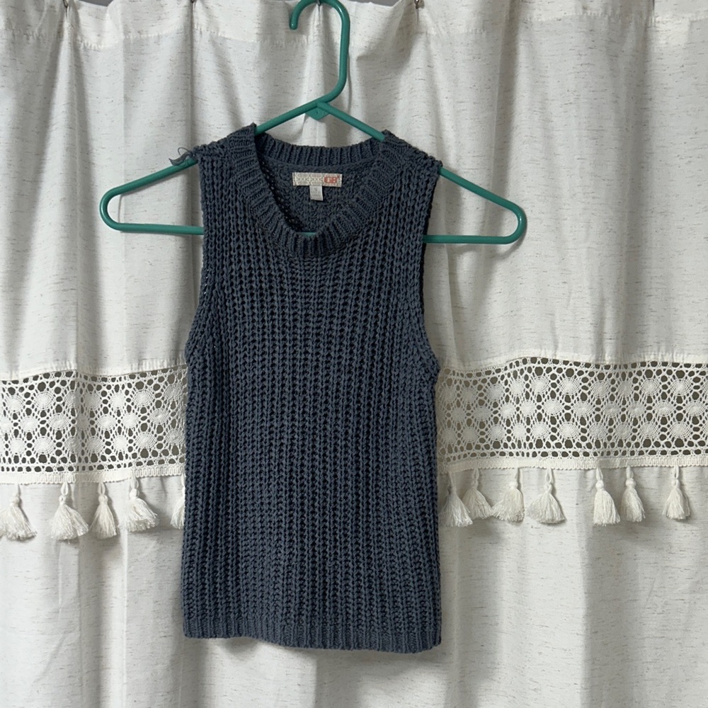 GB Girls Navy Knit Tank Top